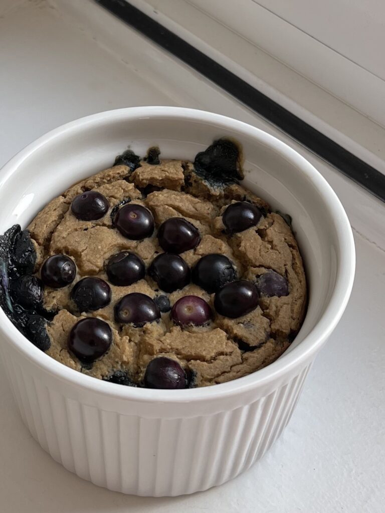 Delicious Blueberry Muffin Baked Oats