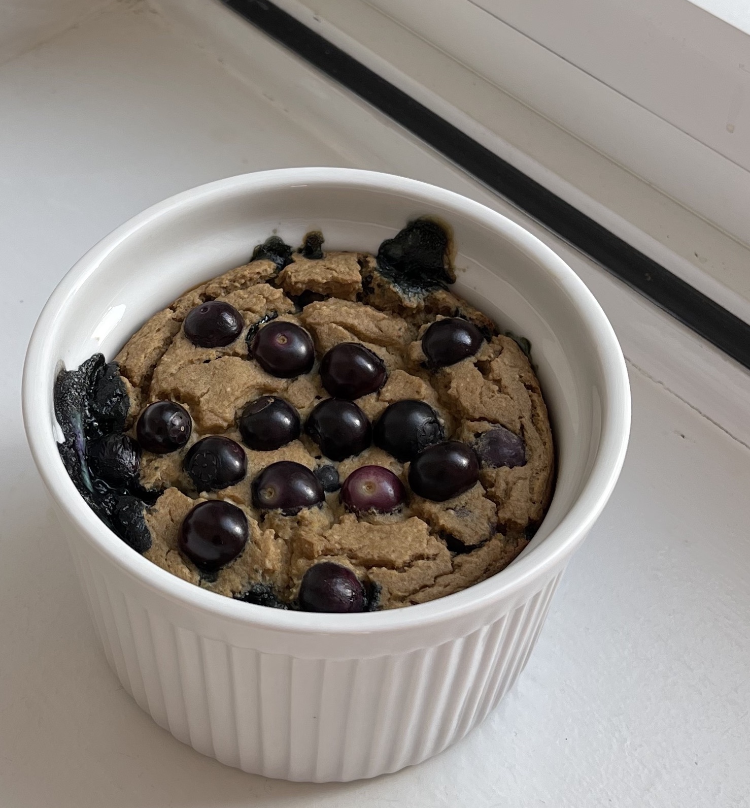 blueberry muffin baked oats recipe