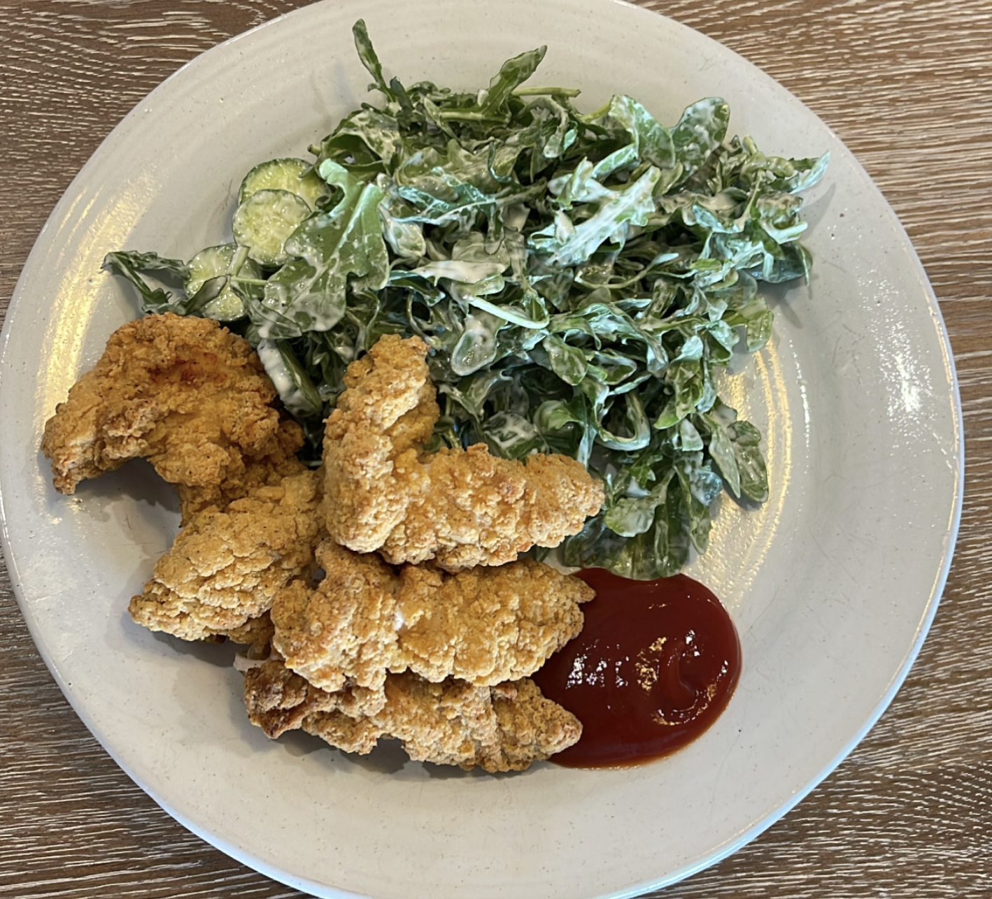 A Balanced Meal With Chicken Fingers recipe